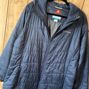 Women’s Columbia heavenly Long hooded jacket sz 2X